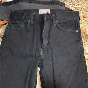 New Everlane Black Jeans, Straight